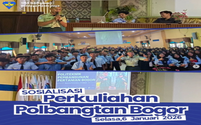 Sosialisasi perkuliahan dari Politeknik Pembangunan Pertanian ( Polbangtan) Bogor
