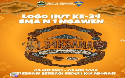 SMA N 1 NGAWEN mempersembahkan logo dan filosofinya dalam agenda HUT ke-34.